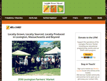 Tablet Screenshot of lexingtonfarmersmarket.org